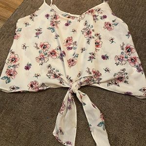 Lush floral tank top